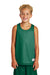 Sport-Tek YST500 Youth Reversible Mesh Moisture Wicking Tank Top Kelly Green Model Front