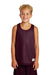 Sport-Tek YST500 Youth Reversible Mesh Moisture Wicking Tank Top Maroon Model Front