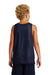 Sport-Tek YST500 Youth Reversible Mesh Moisture Wicking Tank Top True Navy Blue Model Back