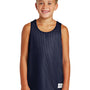 Sport-Tek Youth Reversible Mesh Moisture Wicking Tank Top - True Navy Blue