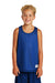 Sport-Tek YST500 Youth Reversible Mesh Moisture Wicking Tank Top True Royal Blue Model Front