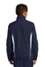 Sport-Tek YST60 Youth Water Resistant Full Zip Jacket True Navy Blue/White Model Back