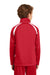 Sport-Tek YST90 Youth Full Zip Track Jacket True Red/White Model Back