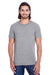 Threadfast Apparel 102A Mens Short Sleeve Crewneck T-Shirt Grey Front