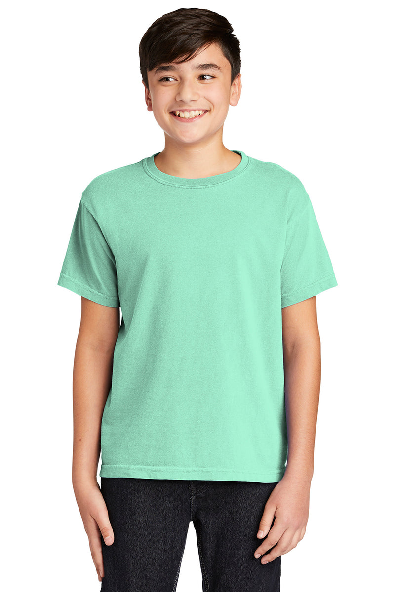 Comfort Colors 9018/C9018 Youth Green Sleeve Crewneck — Reef Short Island T-Shirt
