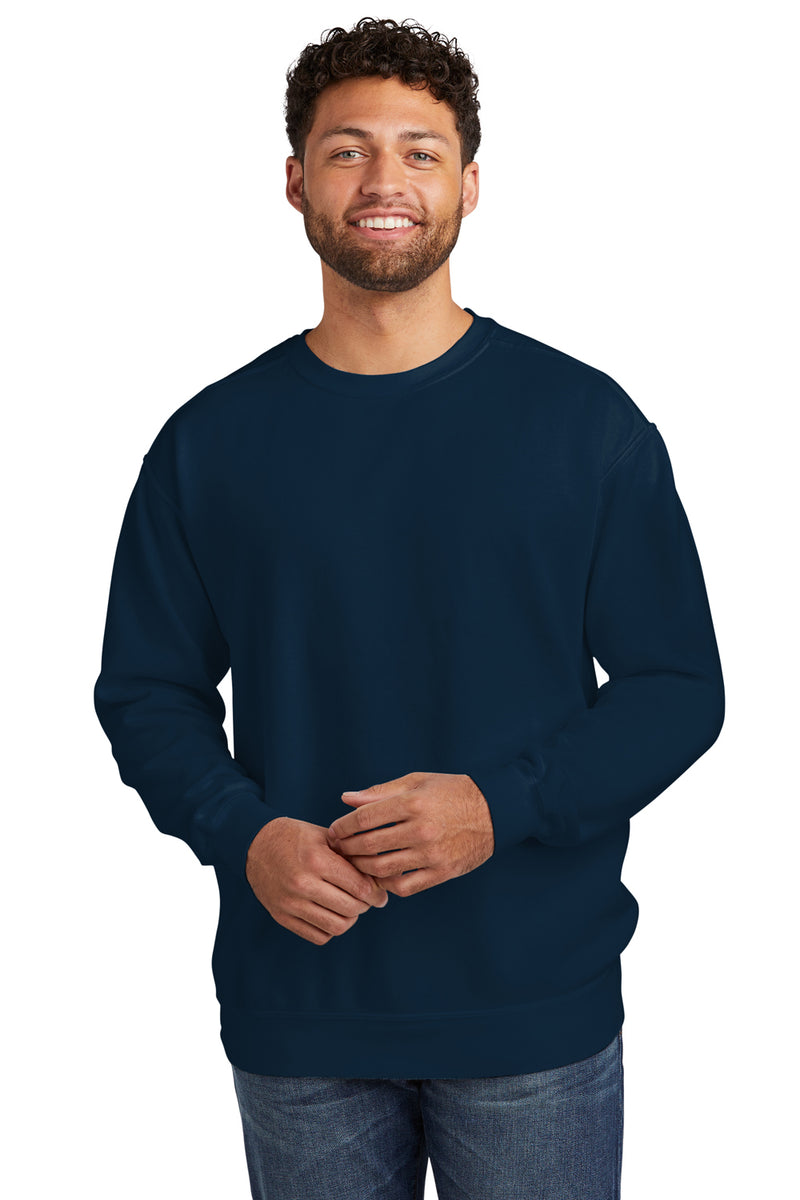 Comfort Colors 1566 Mens True Navy Blue Crewneck Sweatshirt