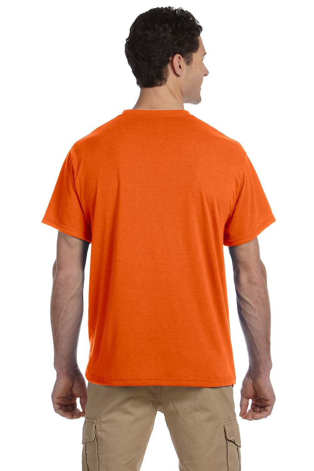 Safety Orange pocket t shirt Short Sleeve