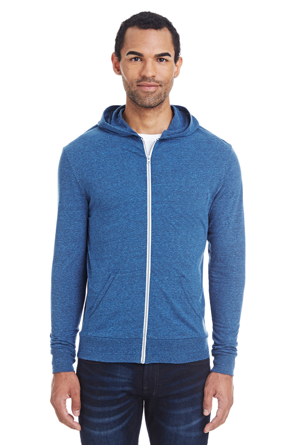 Royal Blue Hoodie Jacket without Zipper – Cutton Garments