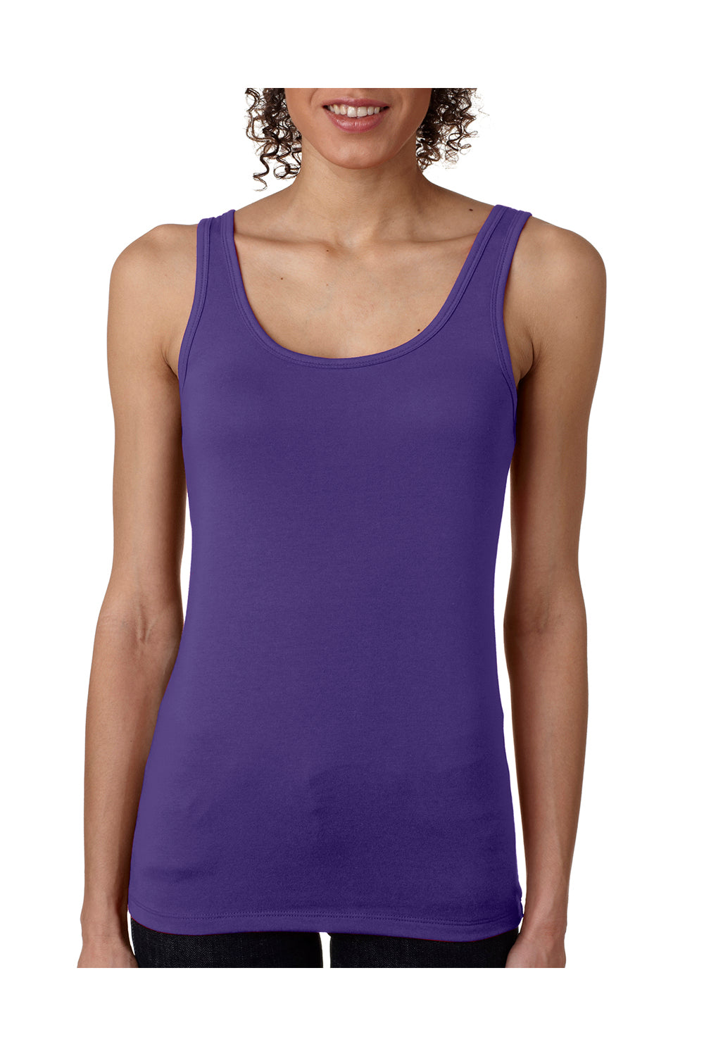 Next Level 3533 Womens Jersey Tank Top Purple Rush Front