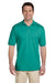 Jerzees 437 Mens SpotShield Stain Resistant Short Sleeve Polo Shirt Jade Green Front