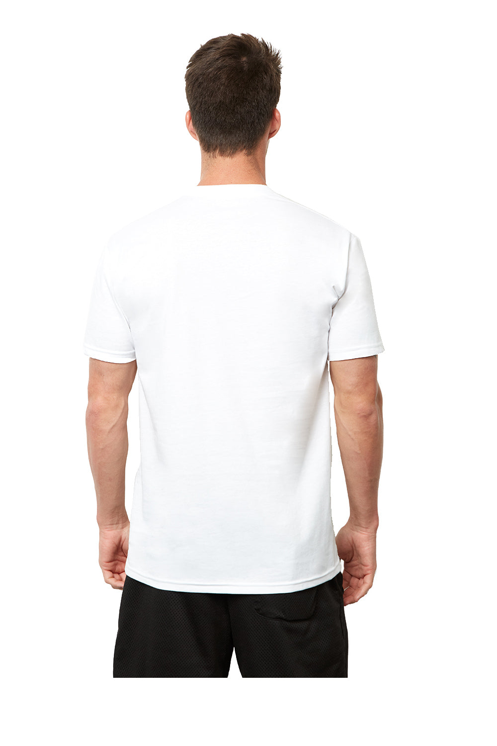 Next Level 4600 Mens Eco Short Sleeve Crewneck T-Shirt White Back