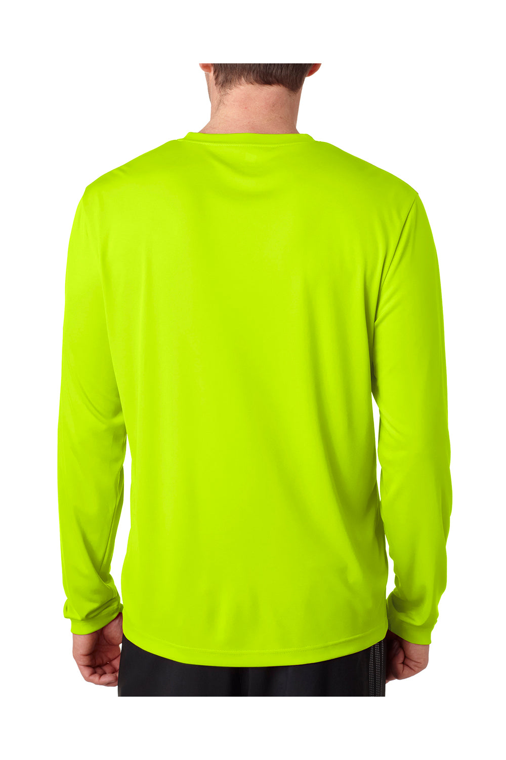 Hanes Cool Dri neon orange long sleeve t-shirt.