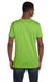 Hanes 4980 Mens Nano-T Short Sleeve Crewneck T-Shirt Lime Green Back
