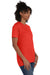 Hanes 4980 Mens Nano-T Short Sleeve Crewneck T-Shirt Heather Poppy Red 3Q