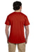 Hanes 5170 Mens EcoSmart Short Sleeve Crewneck T-Shirt Red Back