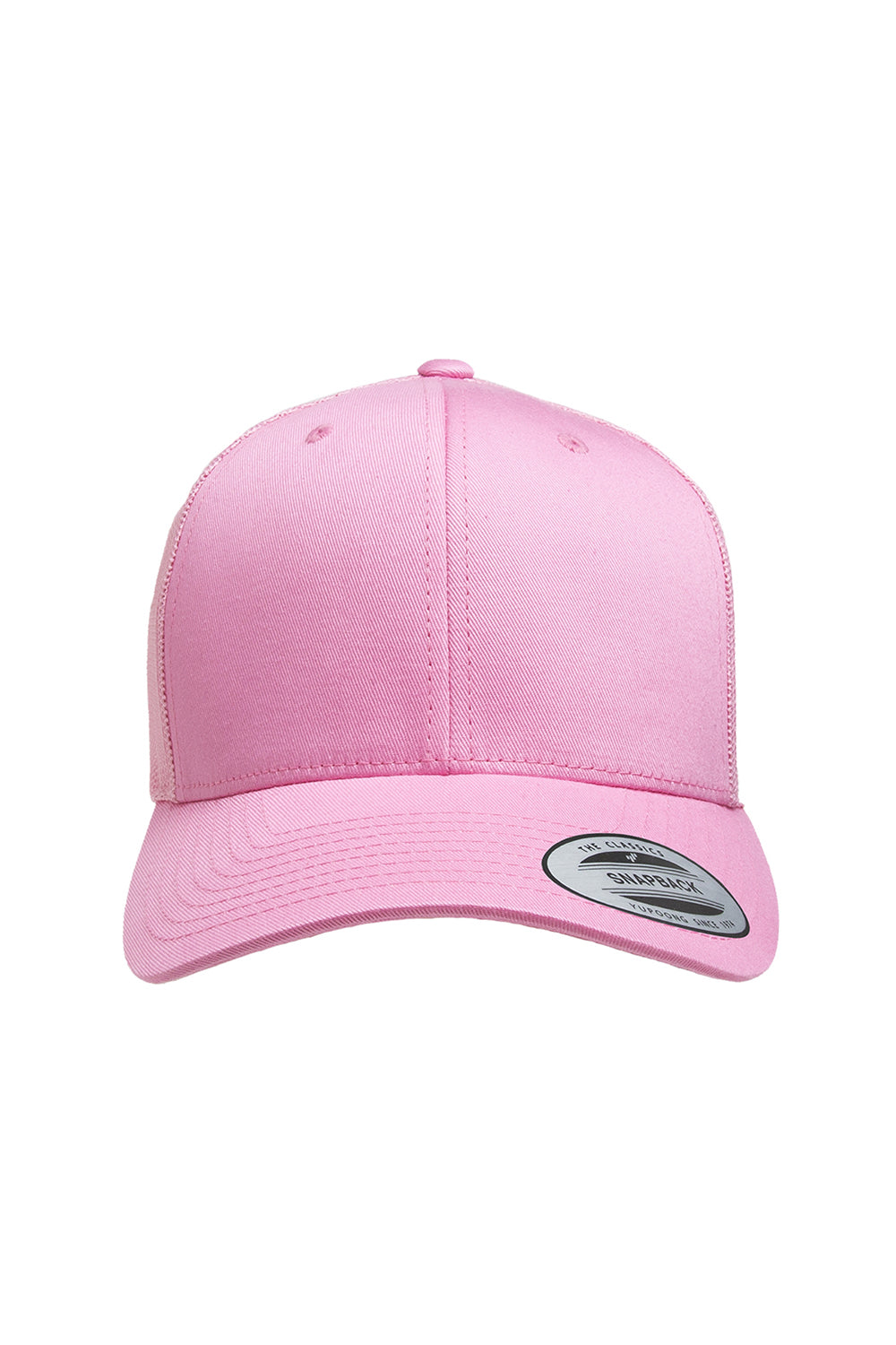 Yupoong 6606 Mens Pink Adjustable Trucker Hat — BigTopShirtShop.com