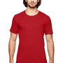 Gildan Mens Short Sleeve Crewneck T-Shirt - Heather Red