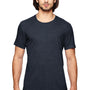 Gildan Mens Short Sleeve Crewneck T-Shirt - Heather Navy Blue