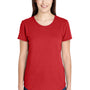 Gildan Womens Short Sleeve Crewneck T-Shirt - Heather Red - Closeout