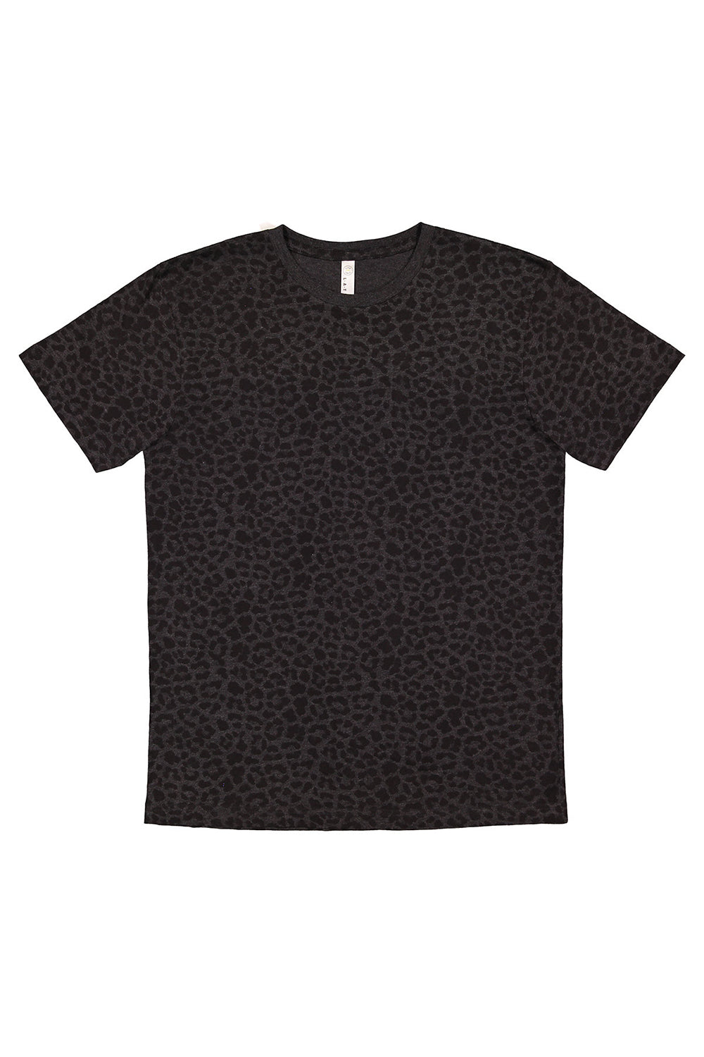 LAT 6901 Men's Fine Jersey T-Shirt - Black Leopard - XL