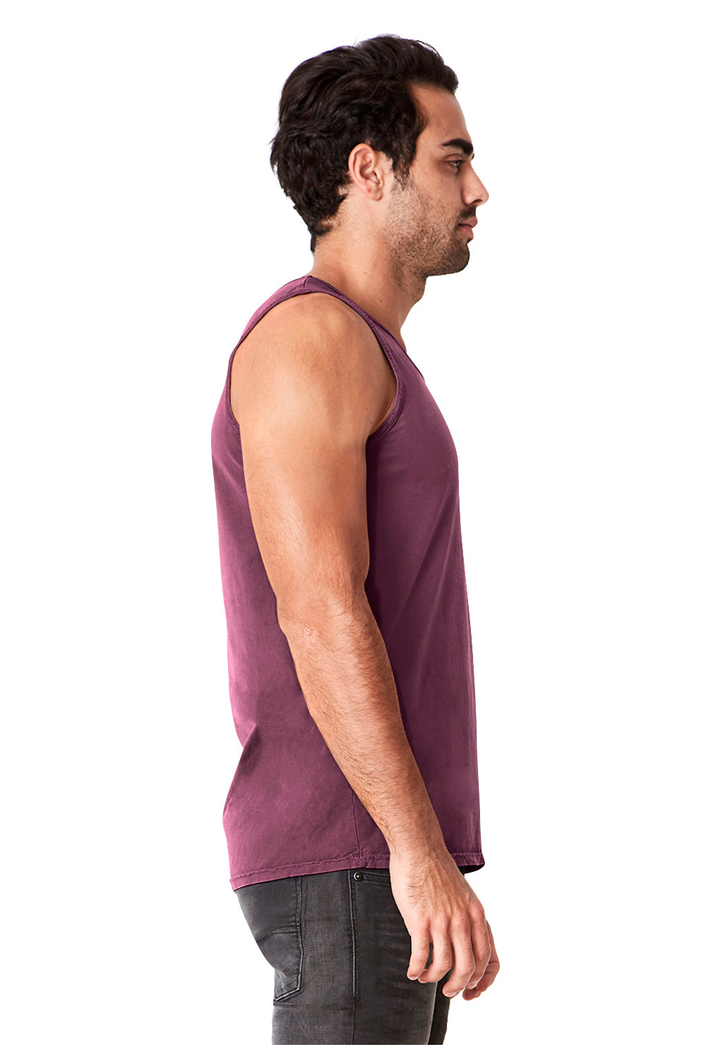 Next Level 7433 Mens Inspired Dye Tank Top Shiraz Purple Side