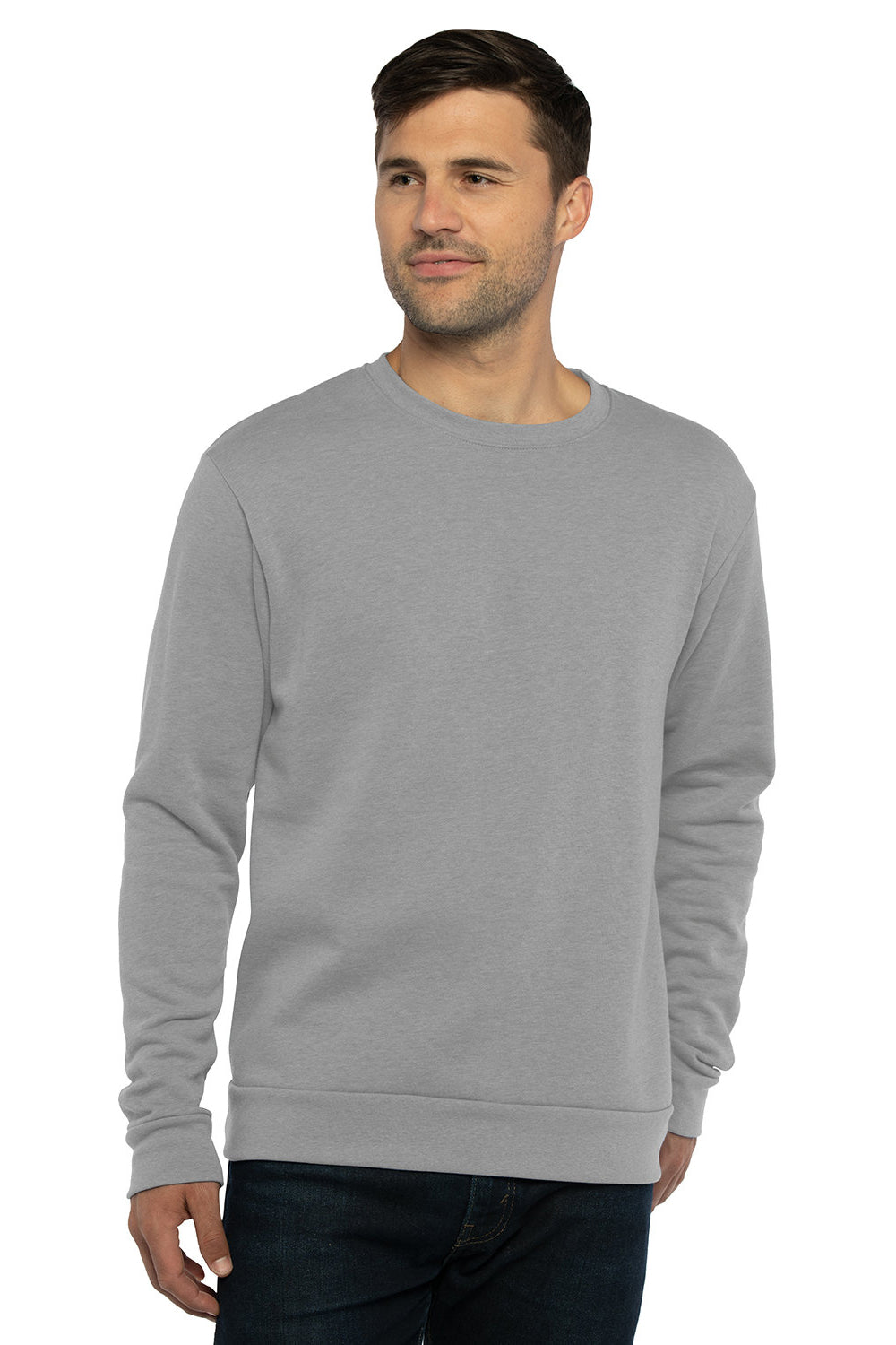 Next Level Mens PCH Crewneck Sweatshirt - Heather Grey - NEW