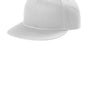 Port Authority Mens Snapback Flat Bill Hat - White