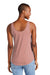 District DT151 Womens Perfect Tri Relaxed Tank Top Blush Frost Back