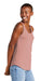 District DT151 Womens Perfect Tri Relaxed Tank Top Blush Frost Side