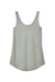 District DT151 Womens Perfect Tri Relaxed Tank Top Heather Grey Flat Back