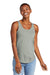 District DT151 Womens Perfect Tri Relaxed Tank Top Heather Grey Front