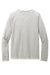 District Mens French Terry Long Sleeve Crewneck Sweatshirt Heather Light Grey Flat Back