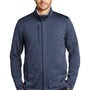 Port Authority Mens Stream Wind & Water Resistant Full Zip Jacket - Heather Dress Blue Navy