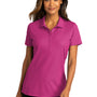 Port Authority Womens React SuperPro Snag Resistant Short Sleeve Polo Shirt - Wild Berry - Closeout