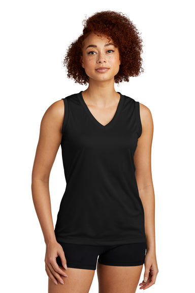 Sleeveless Cotton-blend Sports Top With Screen Print Black Nike - Women