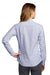 Port Authority Womens SuperPro Long Sleeve Button Down Shirt Oxford Blue/White Side