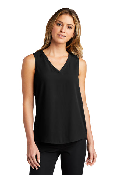 Port Authority Womens Tank Top Black Front