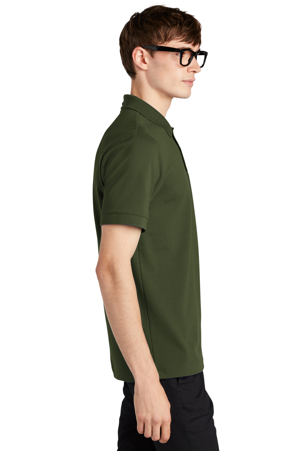 Mercer+Mettle MM1000 Stretch Pique Short Sleeve Polo Shirt Townsend Green Side