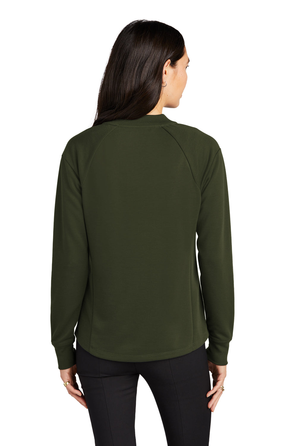 Mercer+Mettle MM3001 Double Knit Full Zip Bomber Jacket Townsend Green Back