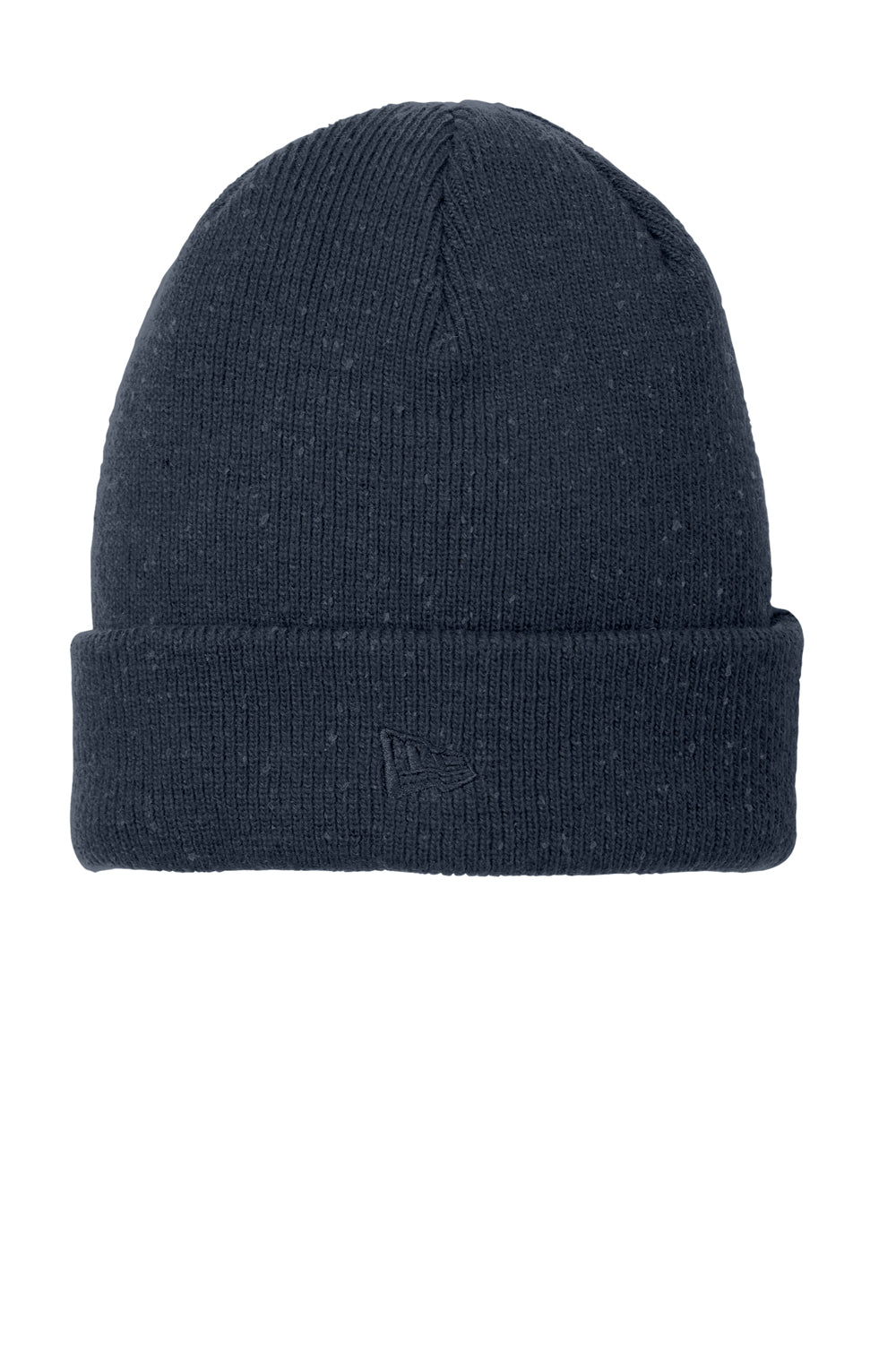 New Era NE905 Speckled Beanie Deep Navy Blue/Graphite Grey Front