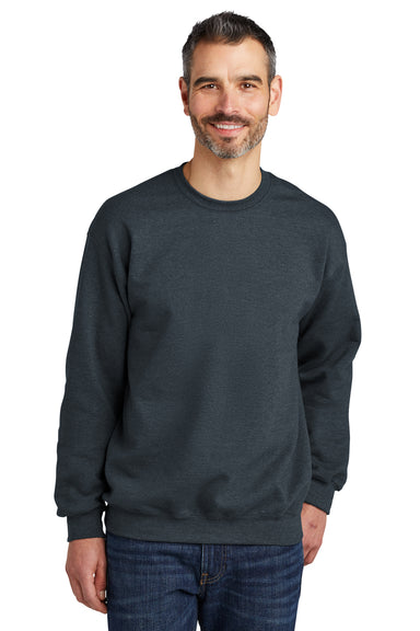 Gildan SF000 Softstyle Crewneck Sweatshirt Heather Dark Grey Front