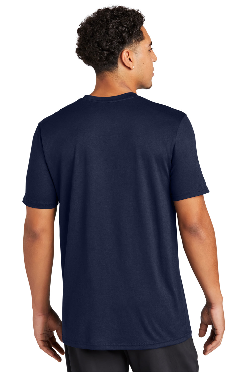 Sport-Tek ST760 Echo Short Sleeve Crewneck T-Shirt True Navy Blue Back