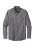 Port Authority W382 Chambray Easy Care Long Sleeve Button Down Shirt Deep Black Flat Front