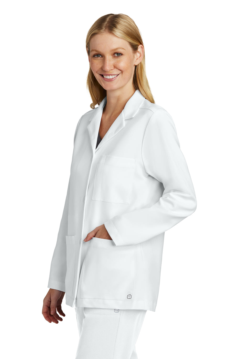 Wonderwink WW4072 Consultation Lab Coat White 3Q