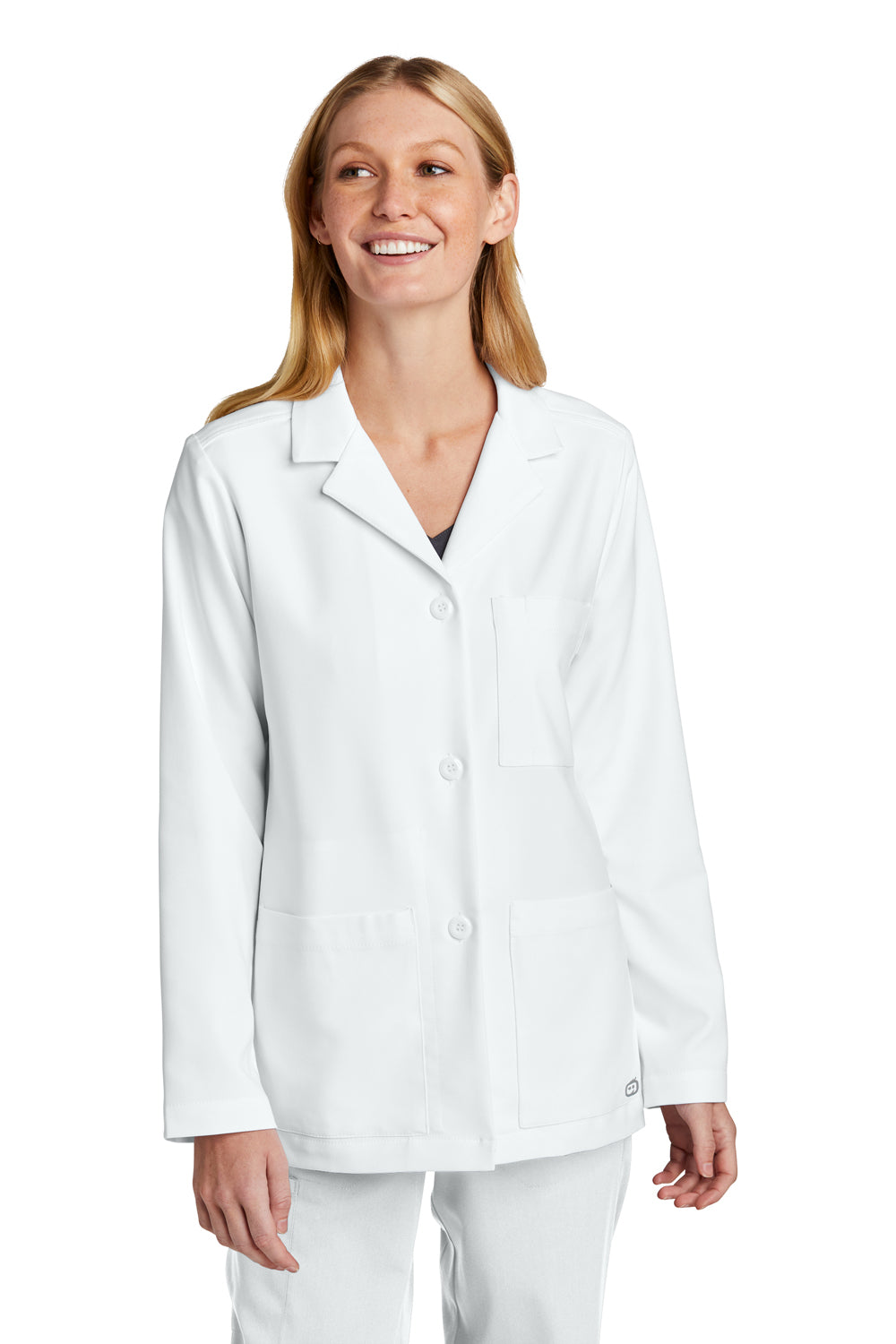 Wonderwink WW4072 Consultation Lab Coat White Front