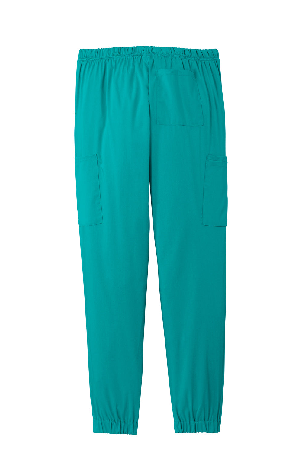 Wonderwink WW4258 Premiere Flex Jogger Pants w/ Pockets Teal Blue Flat Back