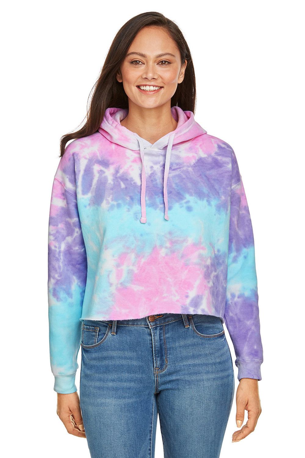 Tie dye discount cotton candy hoodie