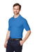 Devon & Jones DG100 Mens New Classics Performance Moisture Wicking Short Sleeve Polo Shirt French Blue 3Q