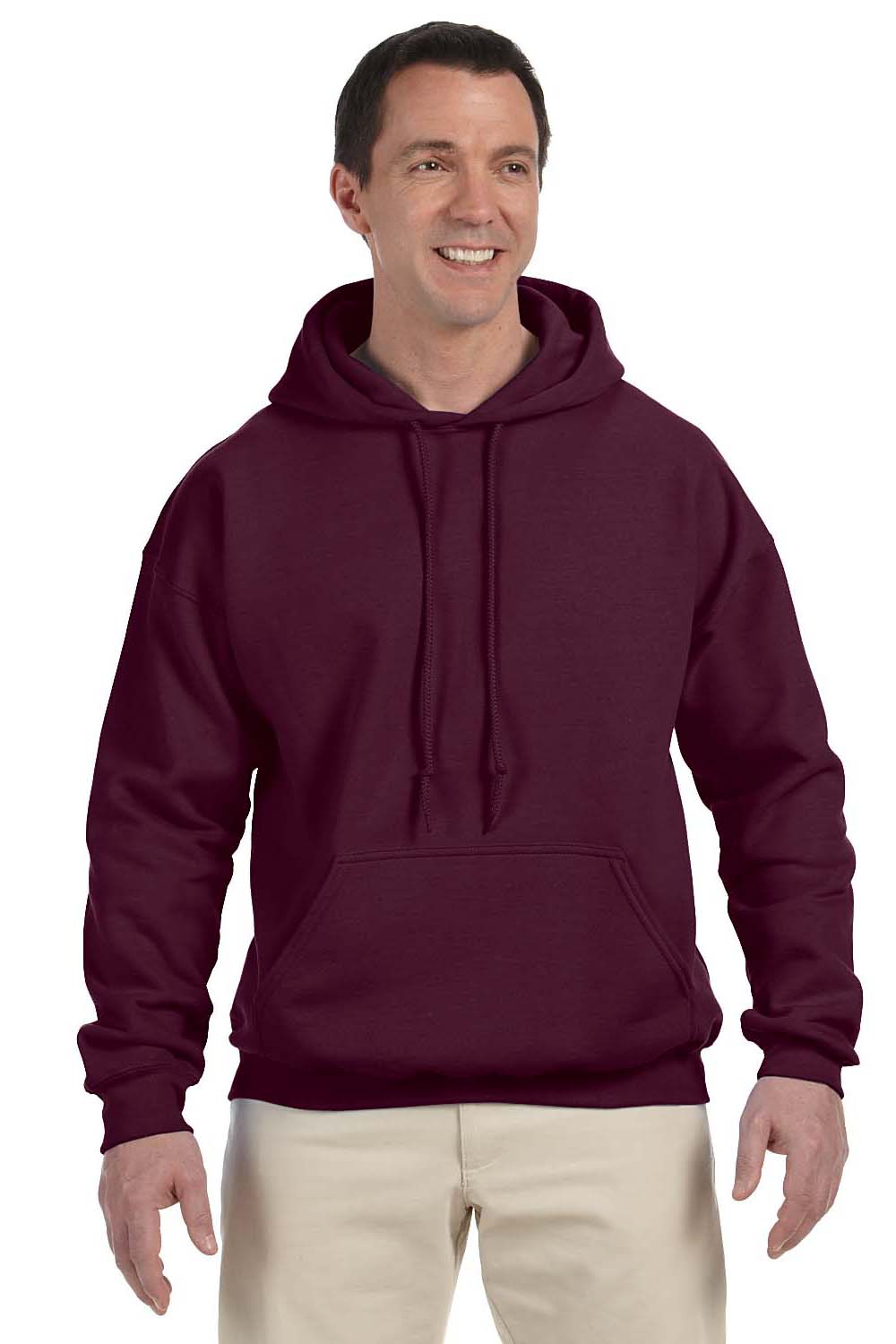 Gildan 12500 G125 Mens Maroon DryBlend Moisture Wicking Hooded