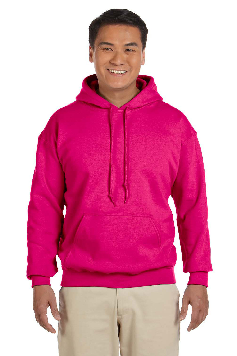 Mens Hoody Pullover Neon Pink Hoodie